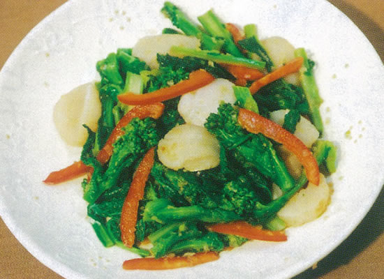 花菜のXO醤炒め